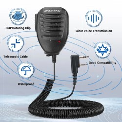 Microfono Parlante Baofeng Pera Para Radio Walkie Talkie