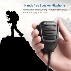 Microfono Parlante Baofeng Pera Para Radio Walkie Talkie